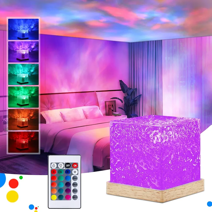 JIAWEN Galaxy Projector Light, Star Projector Night Light with 16 Colors, 30 Lighting Modes Ocean Wave Galaxy Light Projector for Kids, Ceiling Projector for Bedroom/Party/Game Rooms