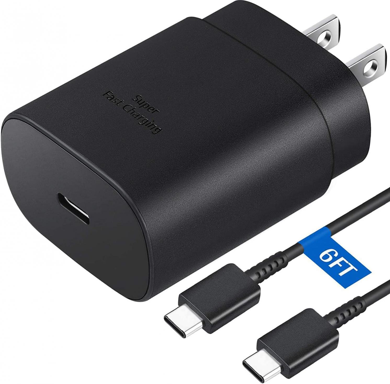 Type C Charger Fast Charging, AISNI 25W PD USB C Charger with 6FT USB C to C Cable Compatible with Samsung Galaxy S22/S22 Ultra/S22+/S21/S21Ultra/S21+/S20/S20+/S20 Ultra/Note10/Note20/plus/S10 5G