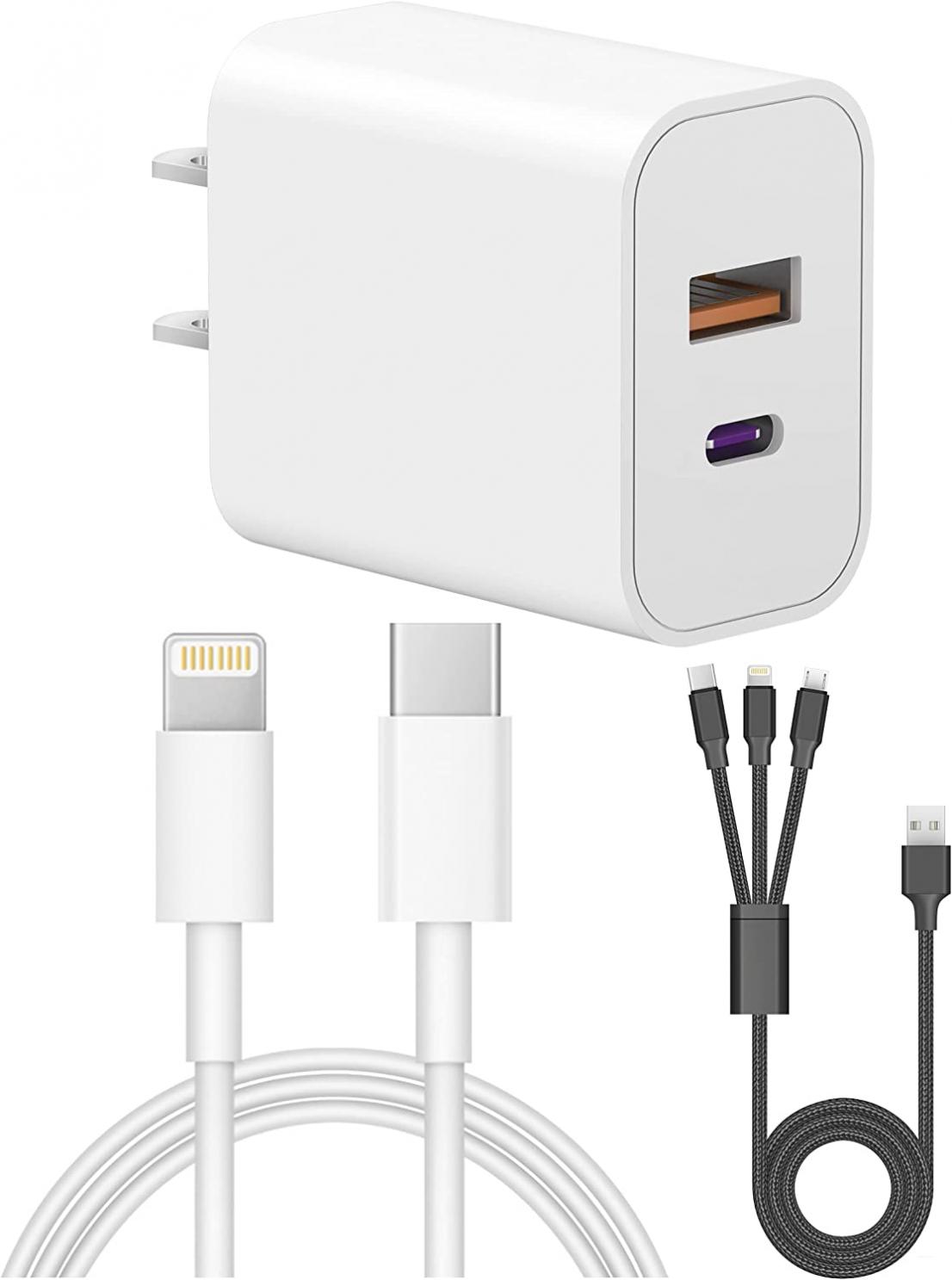 iPhone 13 12 Fast Charger[Apple MFi Certified]Lightning Cable 20W USB-C Wall Charger 6FT Cable Compatible with iPhone 13/13Pro/12/12 Pro/Max/11/11Pro/XS/Max/XR/X/8/8Plus,iPad