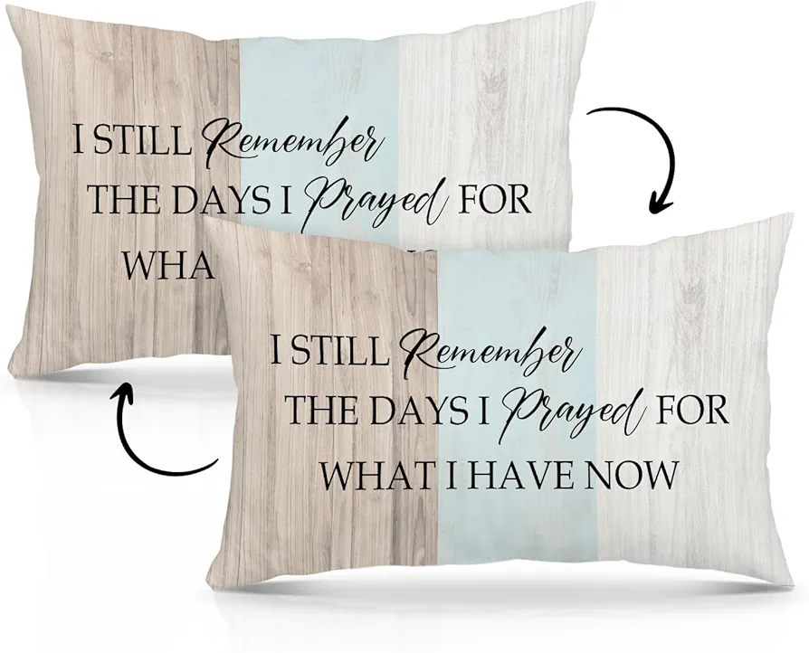 Bible Verse Throw Pillow Cover, Christian Gifts for Women Men Religious Housewarming Gifts Waist Pillowcase for Sofa Bed Couch, Prayer Pillow for Kneeling, Living Room Bedroom Decor Cushion Cover -15