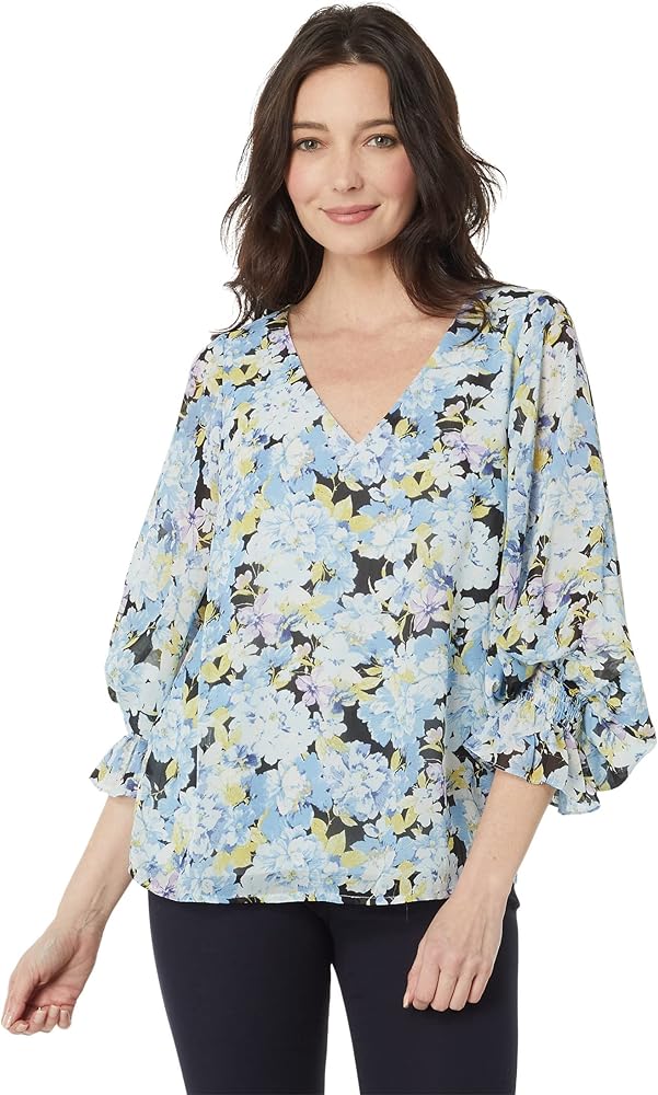 Vince Camuto V-Neck Balloon Sleeve Blouse