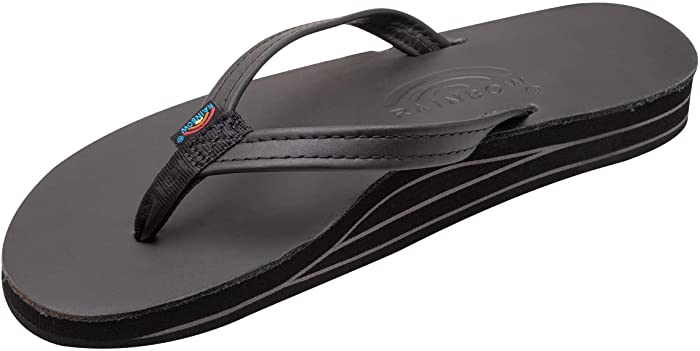 Rainbow Sandals Women’s Double Layer Leather Narrow Strap w/Arch