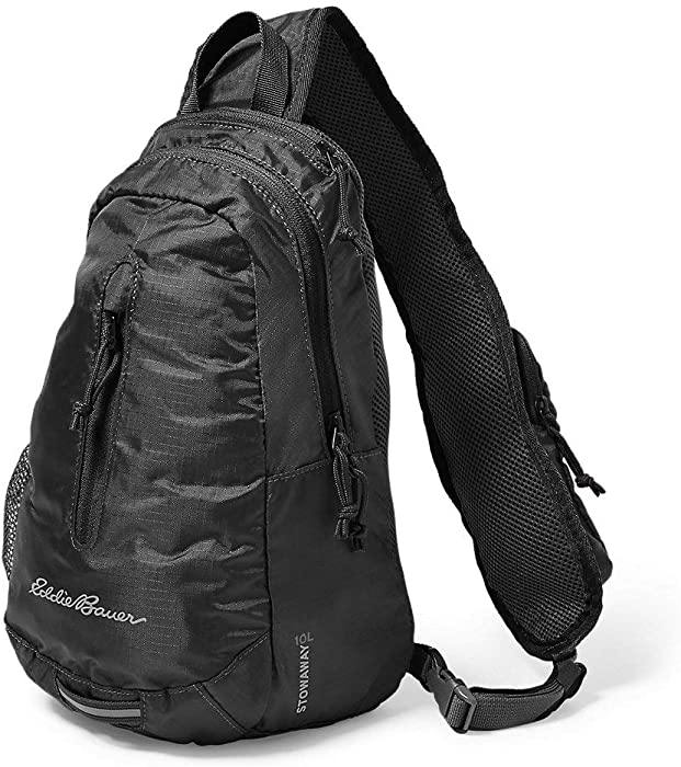 Eddie Bauer Stowaway Packable Sling 3.0, Onyx, ONE SIZE