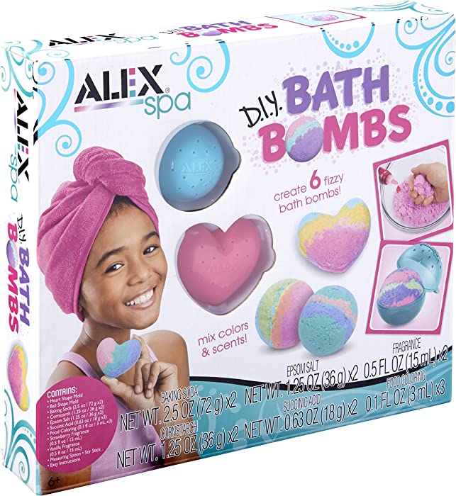 Alex Spa DIY Bath Bombs Kit Kids Bath Bomb Soap Kit