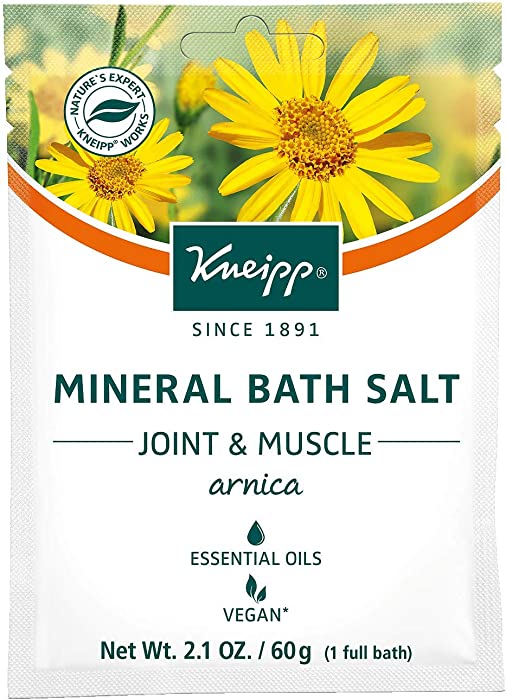 Kneipp Mineral Bath Salt, Joint and Muscle, Arnica, 2.1 oz.