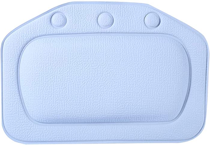 Yosoo Bathtub Pillow, Bathtub Head Rest Ergonomic Bathtub Cushion for Neck Foam Design Spa Neck Cushion with Suction Cup (2131cm)