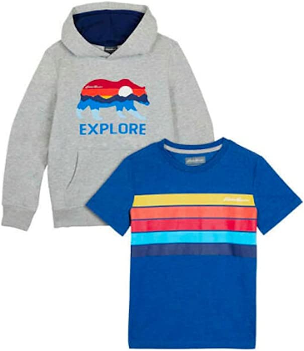 Eddie Bauer Boy's Hoodie and Tee Set