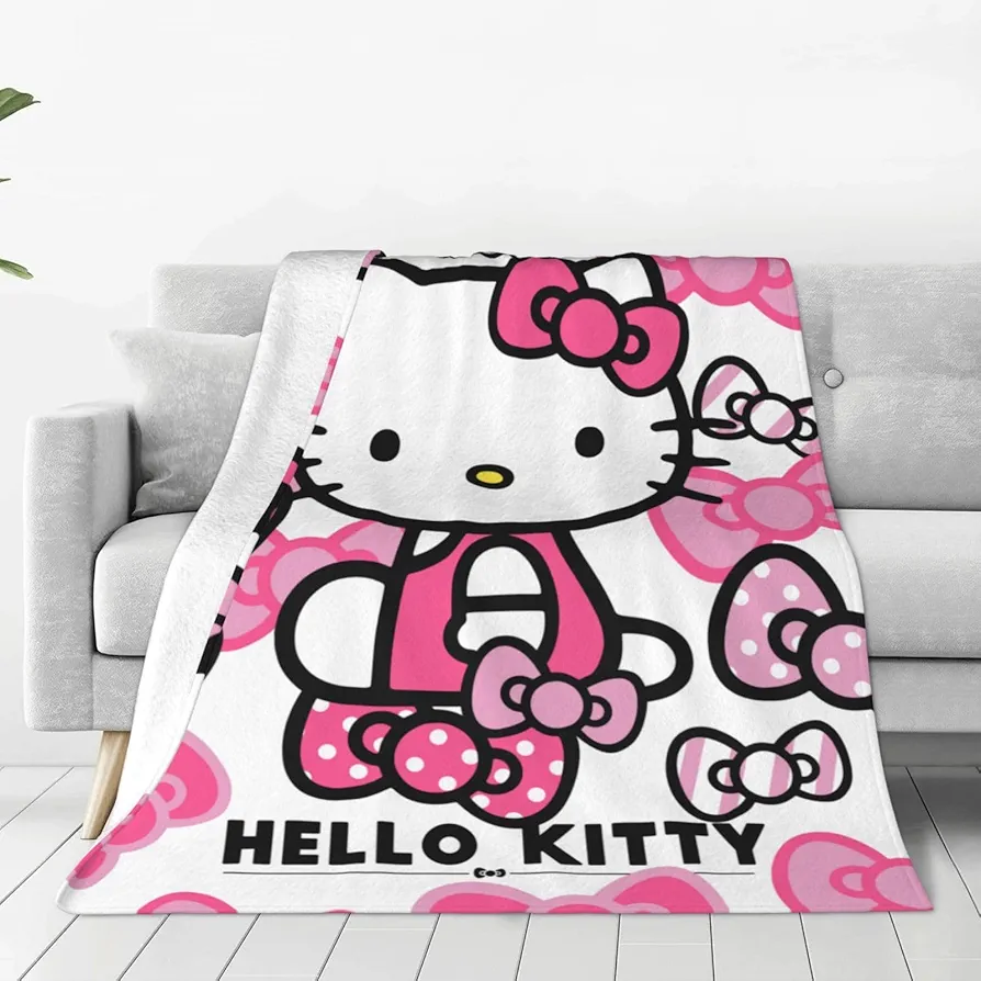 Cute Throw Blanket Cartoon Soft Flannel Fleece Blankets for Boy Girl Sofa Nap Quilt Bed Room Decor Blanket Home Couch Outdoor Travel (50 * 40, color 1)