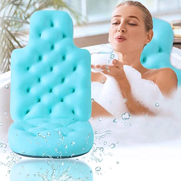 ZYUN Bath Pillow Adults Neck Support Pillow Soft Spa Bathtub Cushion, Luxury Non-Slip Bath Tub Pillow Spa Cushion