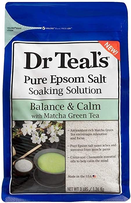 Dr. Teal's Epsom Salt Matcha Green Tea Bath Solution With Essential Oils