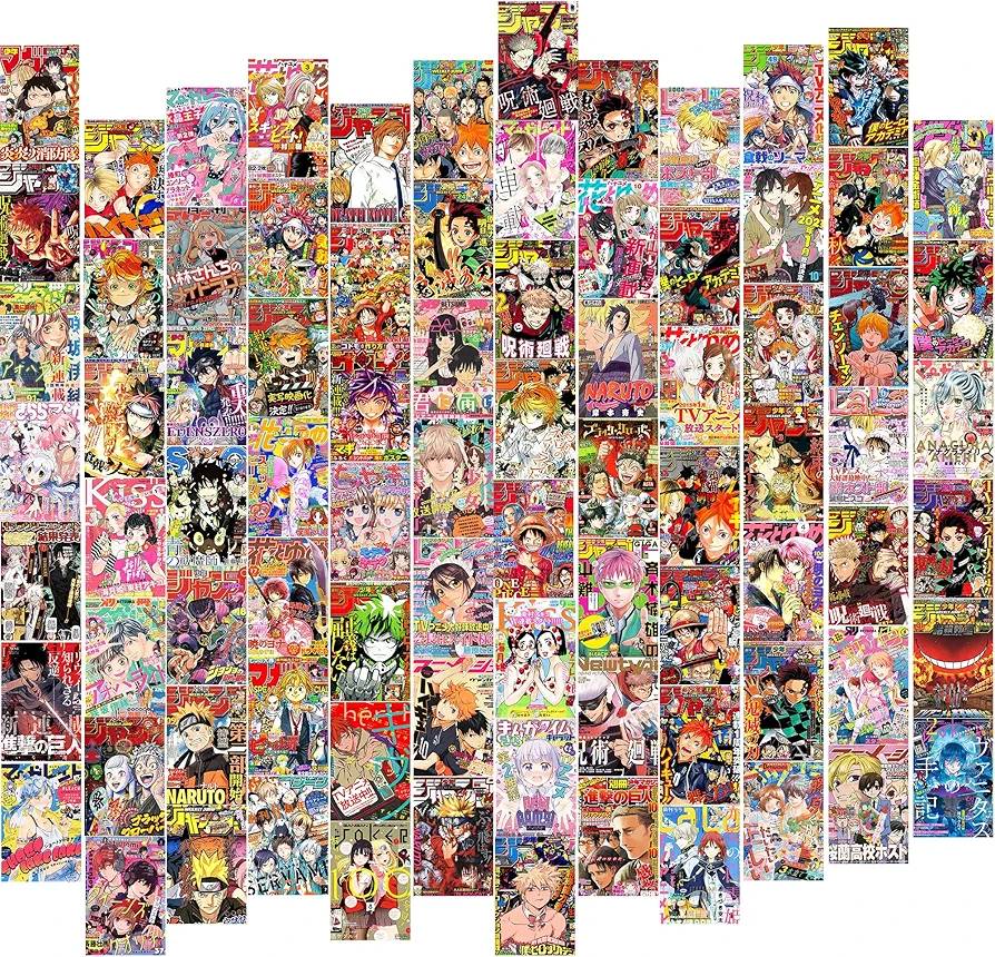 Fardes Anime Posters for Anime Room Decor Aesthetic, Manga Wall Collage Kit for Anime Wall Decor, Cute Anime Stuff for Manga Panels, Trendy Manga Decor for Anime Wall Art