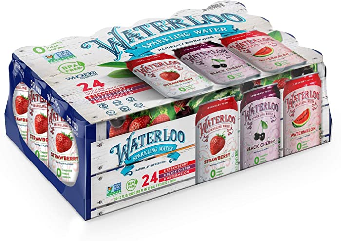 Evaxo Waterloo Sparkling Water Variety Pack (12oz / 24pk)