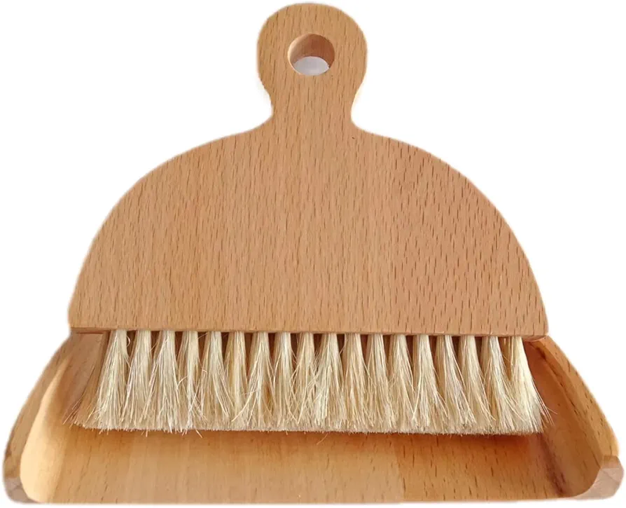 Dustpan and Brush Set Small Broom and Dustpan Set Dust Pan and Brush Set for Traveling, Rvs, Campers Campsites, Dorm Rooms, an Art Studio and More 1 Set