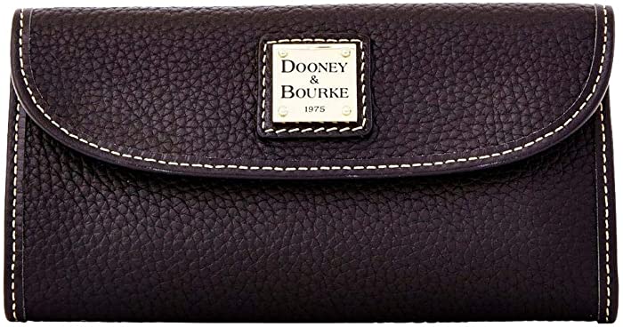 Dooney & Bourke Pebble Continental Clutch  Black/Black