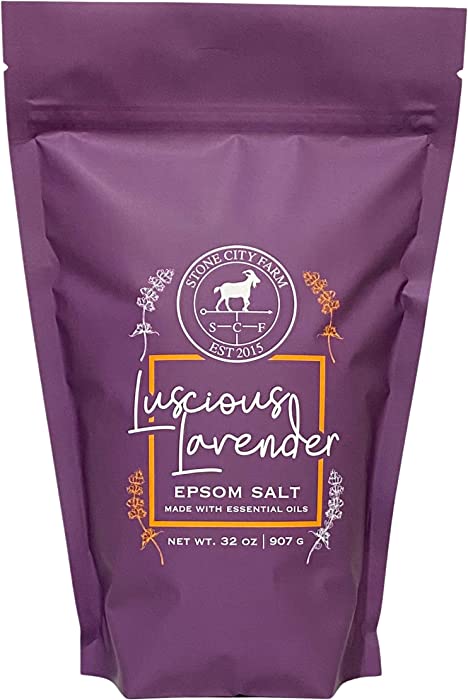 Premium Bath Salt by Stone City Farm (Luscious Lavender)