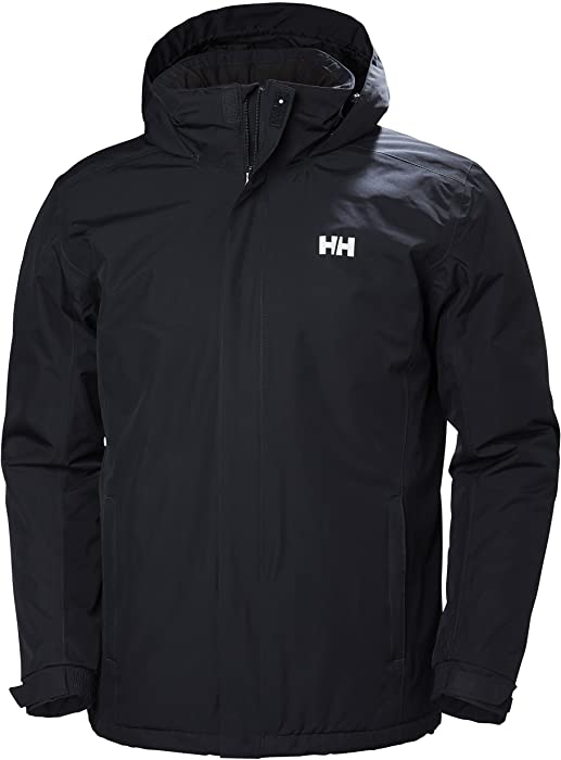 Helly Hansen Men's Waterproof Dubliner Insulated Jacket with Packable Hood for Cold Weather