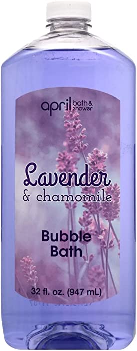 April Bath & Shower Lavender and Chamomile Bubble Bath 32 fl oz (Packaging may vary)