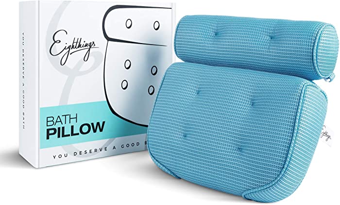 Ultimate Relaxation Bathtub Pillow - Excellent Head Support, Stay Home Must Have Bubble Bath Accessories. Luxury Almohada de bañera