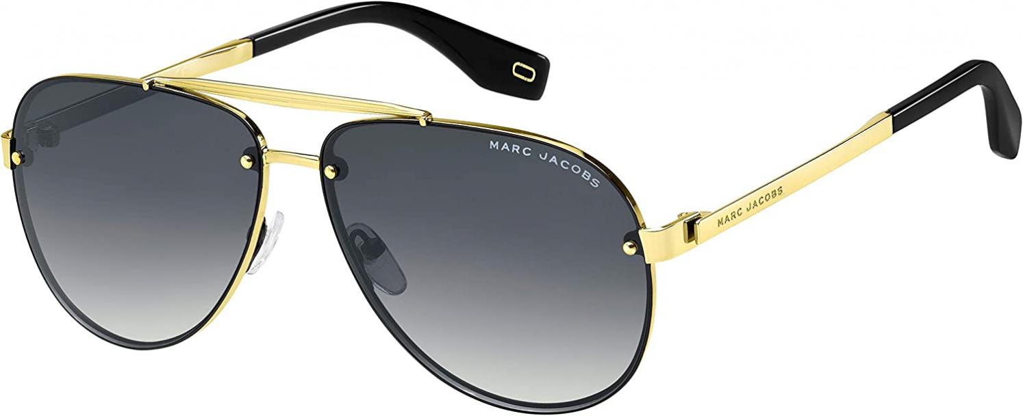 Marc Jacobs Men's Marc 317/S Pilot Sunglasses, Antique Gold/Gray Shaded, 61mm, 13mm