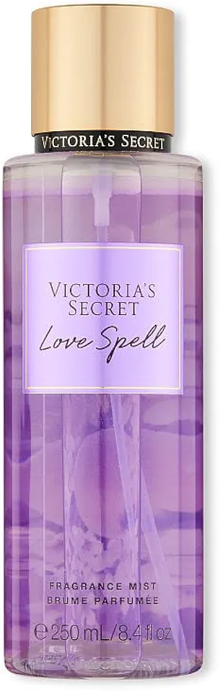 Victoria's Secret Love Spell Mist, Body Spray for Women, Notes of Cherry Blossom and Fresh Peach Fragrance, Love Spell Collection (8.4 oz)