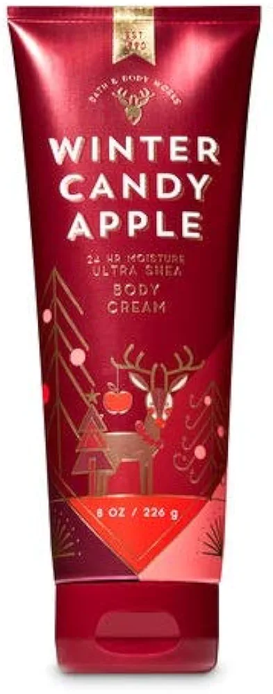 Bath and Body Works, Signature Collection Ultra Shea Body Cream, Winter Candy Apple, 8 Ounces