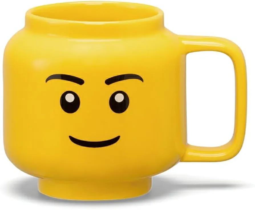 Room Copenhagen LEGO Ceramic Mug, Iconic Boy Face, Small