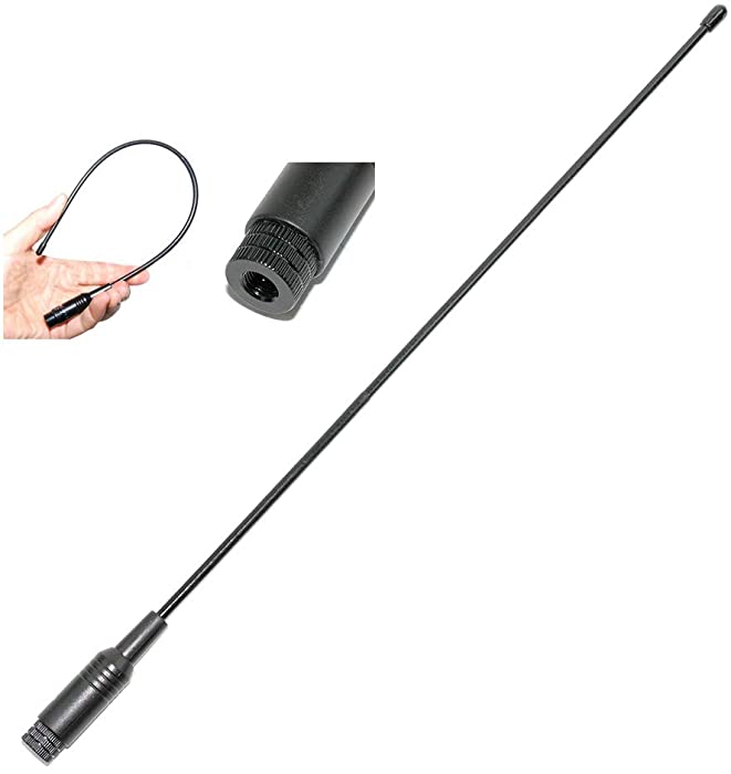 AEcreative high gain VHF UHF Dual Band Antenna for Kenwood TH-D74A TH-D72A TH-K20A TH-F6A TH-G71A Yaesu FT-2DR FT-70DR FT-60R FT-270R Icom IC-T70A ID-51A IC-91AD IC-92AD IC-T90A Radio