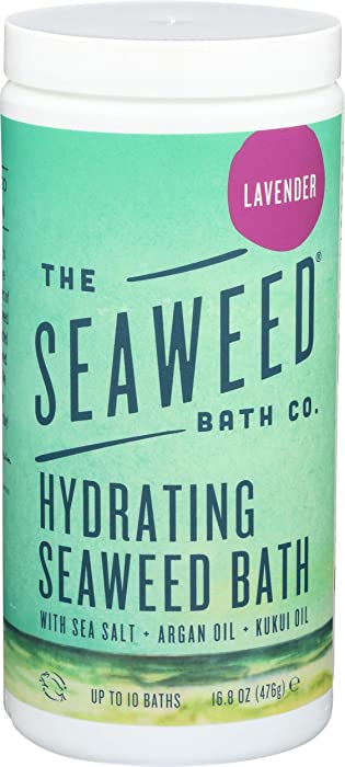 The Seaweed Bath Co. Hydrating Seaweed Bath, Lavender, Natural Organic Bladderwrack Seaweed, Vegan, 16.8 oz.