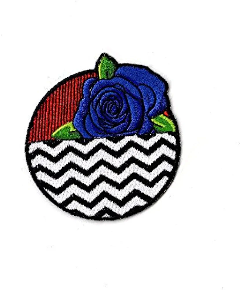 Twin Peaks Patch Blue Rose with The Red Room and Black Lodge