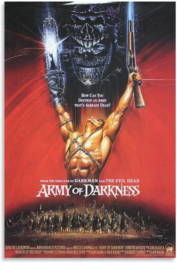 Movie Poster Army of Darkness Cool Posters Canvas Wall Art Prints for Wall Decor Room Decor Bedroom Decor Gifts Posters 12x18inch(30x45cm) Unframe-style