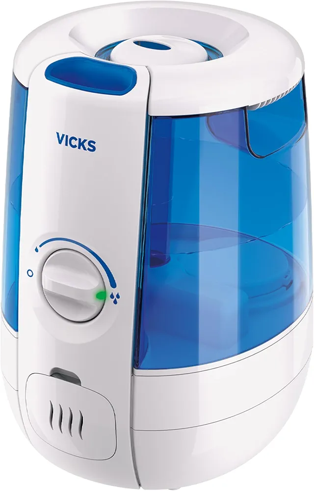 Vicks CoolRelief Cool Mist Humidifier Small to Medium Room Vaporizer for Baby, Kids, Adults, 1.2 Gal