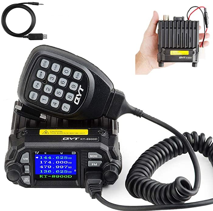 QYT KT-8900D Dual Band Mini Car Radio Mobile Transceiver VHF UHF Compact Design