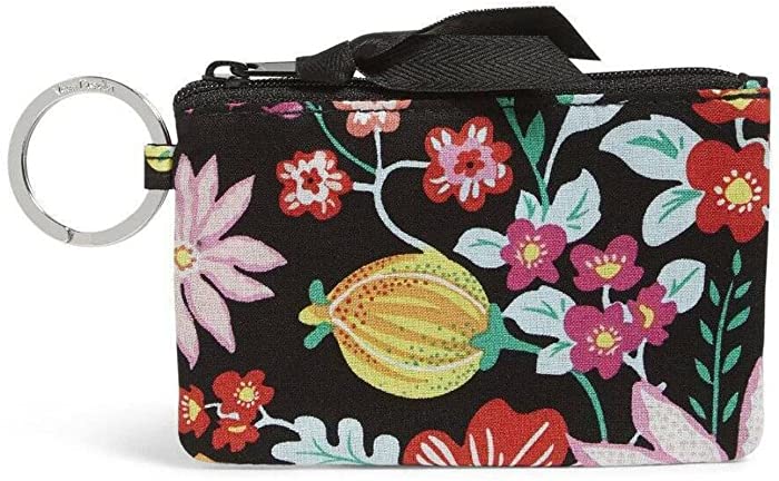 Vera Bradley Fruity Floral Print Zip ID Case, Tangerine Twist