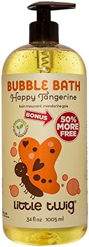 Little Twig Bubble Bath Tangerine, 34 Fluid Ounce