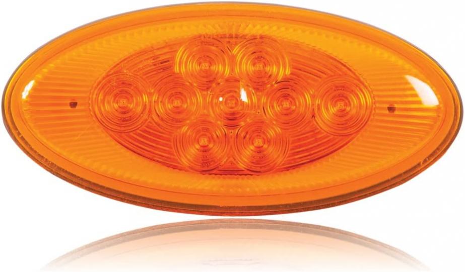 Maxxima M63122Y Amber Oval LED Side Turn Signal/Side Marker Light for Peterbilt