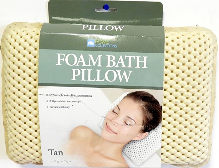 The Original DINY Bath Foam Spa Bath Pillow Featuring 8 Suction Powerful Holding Technology