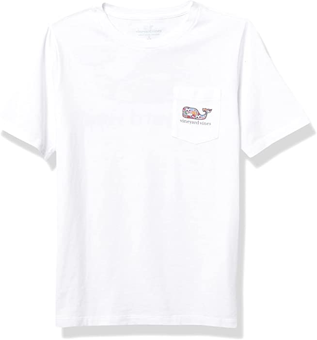 vineyard vines Boys' Short-Sleeve Whale Stickers Fill Pocket T