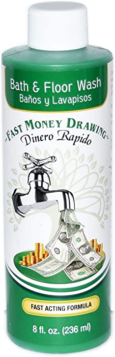 1 Bottle Fast Money Drawing Bath Dinero RAPIDO BANO Y LAVAPISOS 8OZ - Spiritual Magick Pagan Wicca