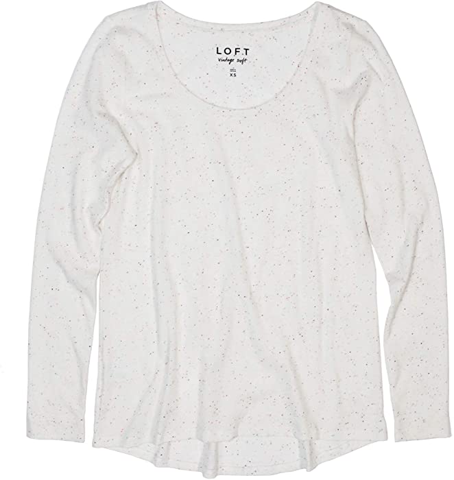 Ann Taylor LOFT Women's Long Sleeve Vintage Cotton Tee