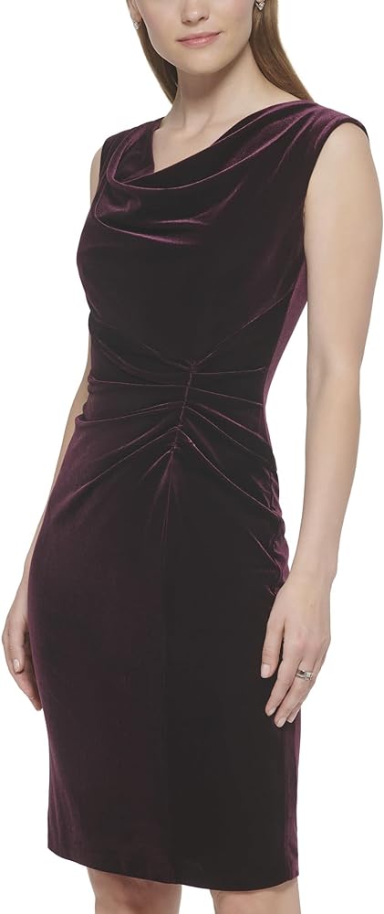 Vince Camuto Velvet Cowl Neck Bodycon