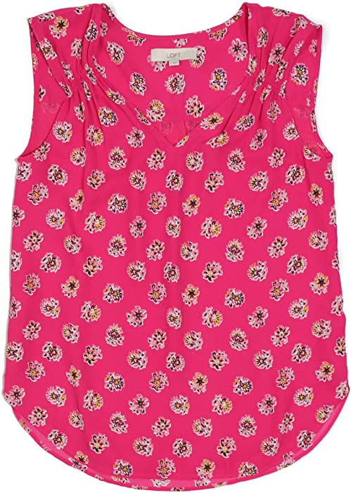 Ann Taylor LOFT Women's Smocked Tank Blouse