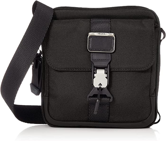 TUMI Men's Junior Crossbody Bag, Black, One Size