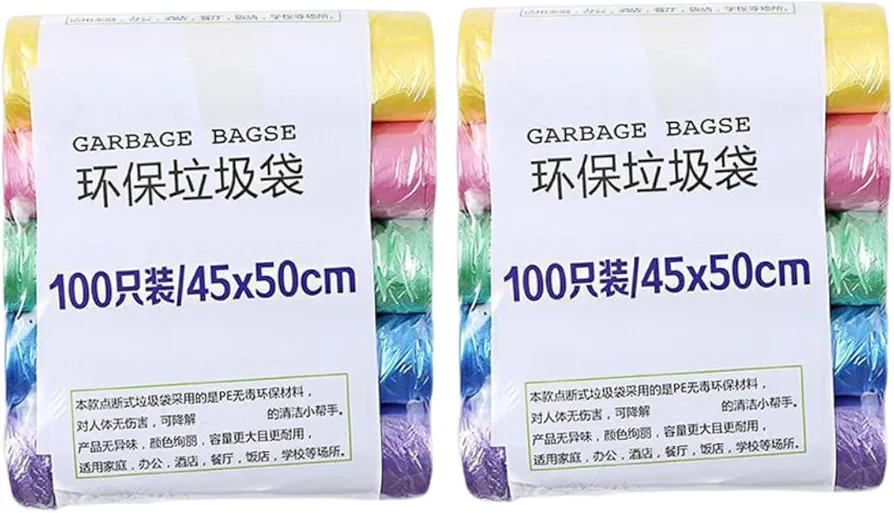 200 10 Rolls Kitchen Garbage Bhome Garbage Bags Office Wastebasket Liners Trash Bags Rubbish Bags Trash Can Liners Wastebasket Liners Bags Trash Garbage Bags