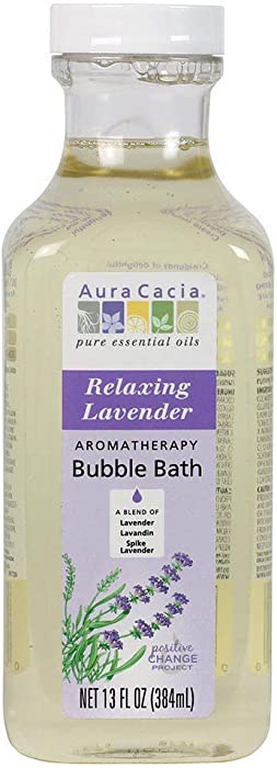 Aura Cacia Aromatherapy Bubble Bath, Relaxing Lavender 13 oz (Pack of 5)