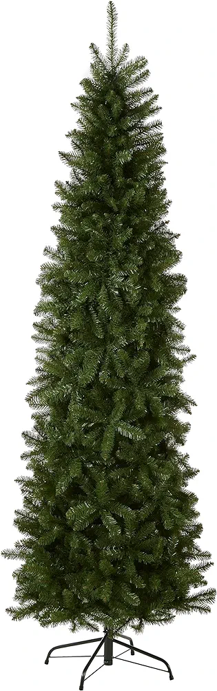 National Tree Company Artificial Slim Christmas Tree, Green, Kingswood Fir, Includes Stand, 6.5 Feet