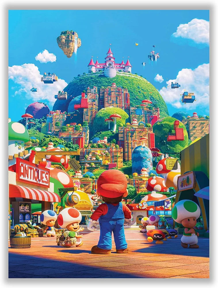 akyzag design, Mario Movie Game Poster – (12 x 16 inch) Gaming Poster, Posters for Gamer Room, Boys Room Decor, Gamer Room Decor Wall Art, Mario Room Decor for Boys Girls Kids