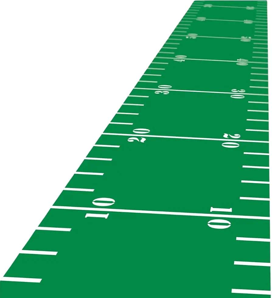 Heavy-Duty Football Floor Runners - 10ft x 2ft - Easy-to-Clean & Durable Material - Perfect for Protecting Floors & Adding Sports Spirit to Any Space, Pack of 1