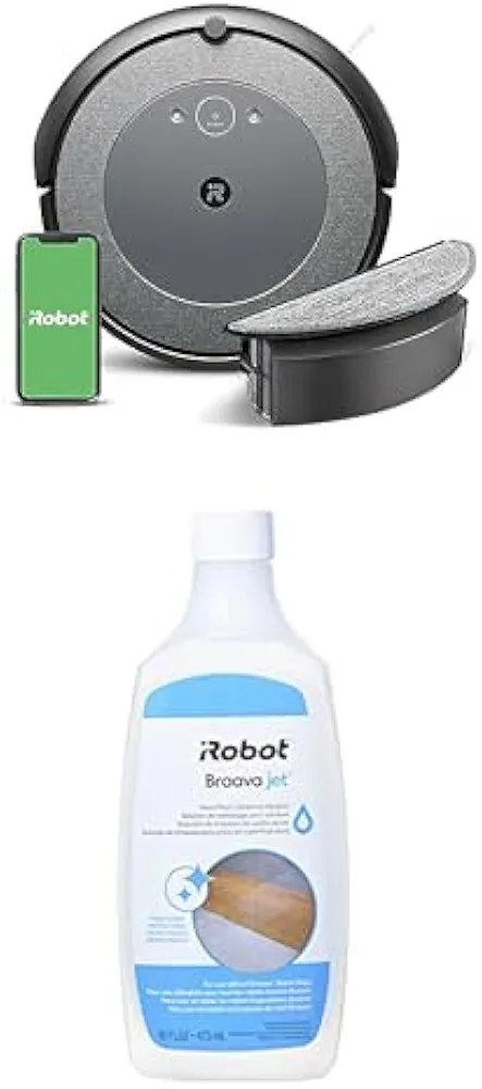 Bundle of iRobot® Roomba® Combo i5 + iRobot Authentic Replacement Parts - Braava Jet® Hard Floor Cleaning Solution, Compatible with All Braava Jet® Robot Mops