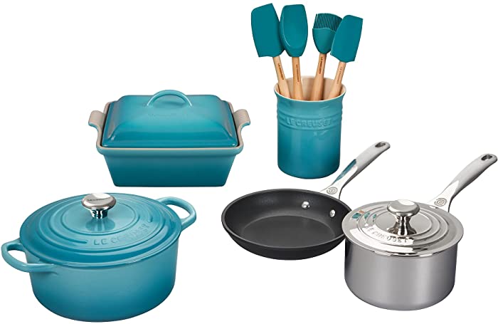 Le Creuset Mixed Material Cookware Set, 12pc., Caribbean