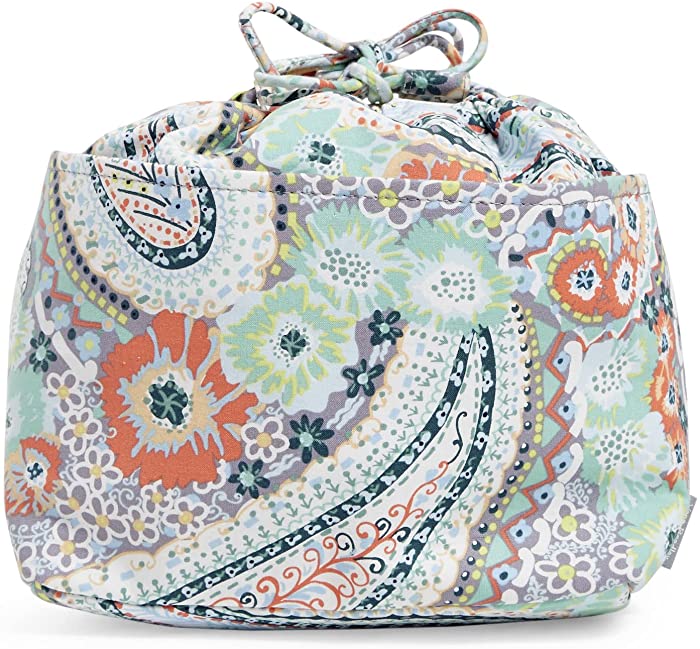 Vera Bradley Women's Cotton Pocket Toiletry Bag Travel Accessory